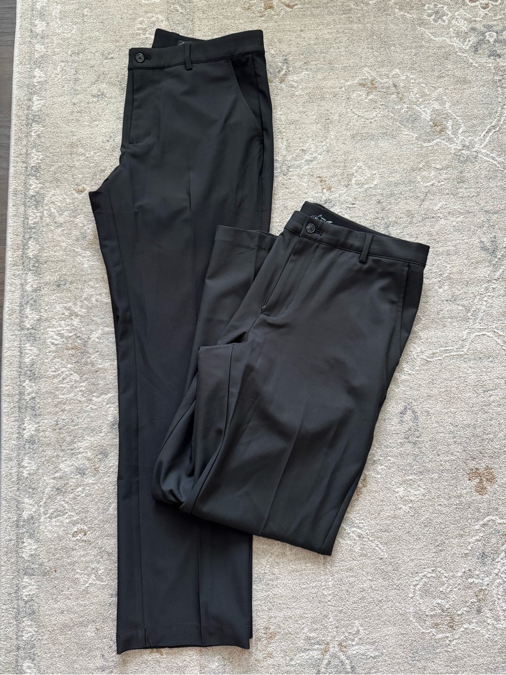 Two pairs of Greg Norman Pleated Golf Pants - Slim Tailored Pair 34x30
